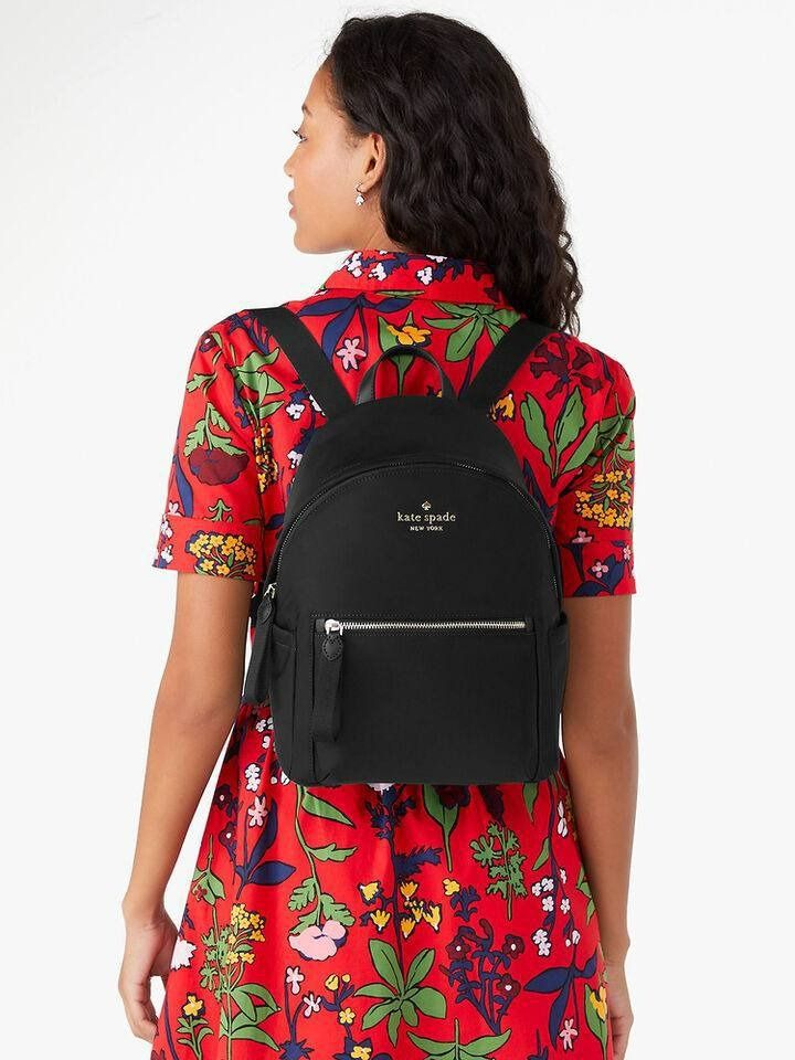tas backpack Kate Spade New York Chelsea The Little Better Nylon Backpack  Black