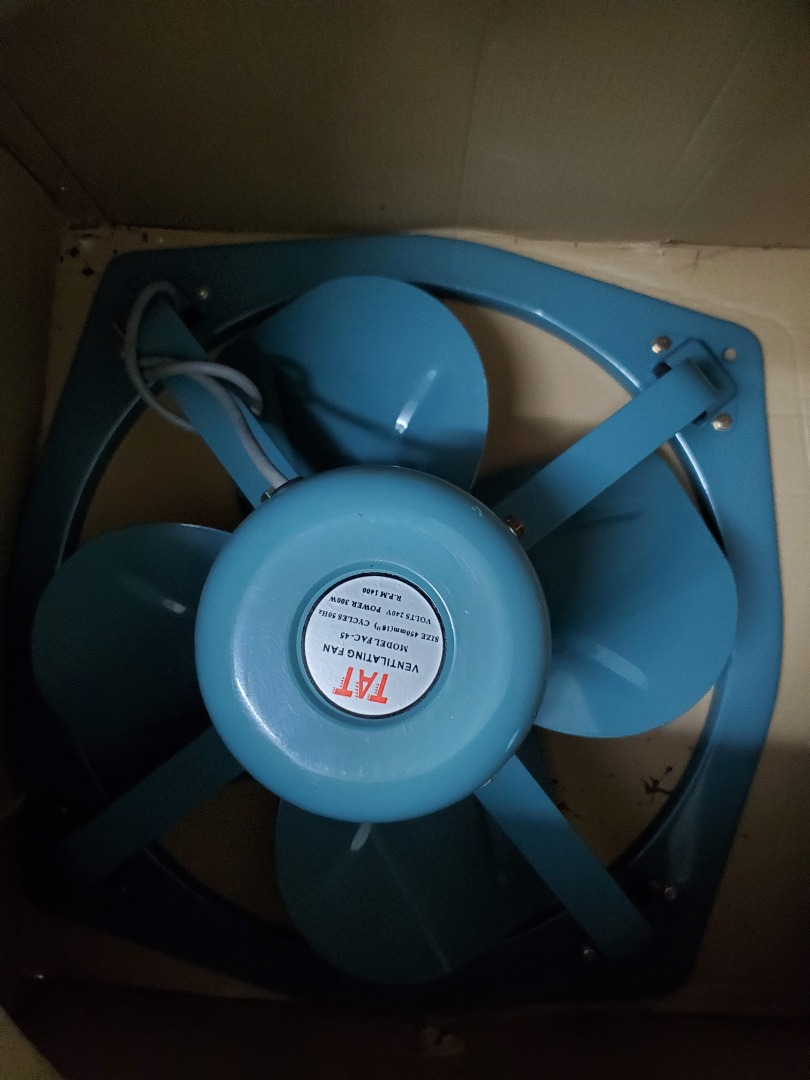 TAT Industrial Exhaust Fan 18", Furniture & Home Living, Lighting