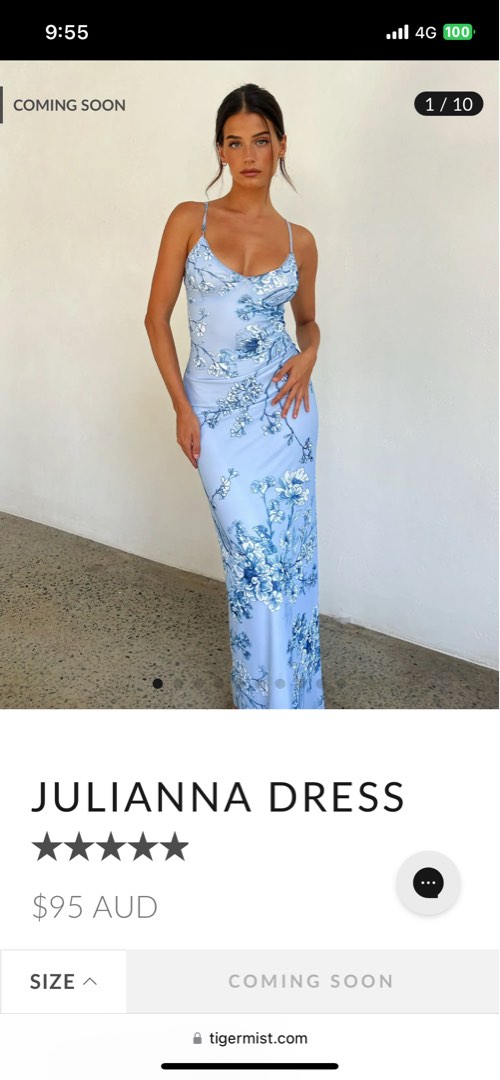 Tiger Mist Julianna Dress Blue, Women's Fashion, Dresses & Sets ...