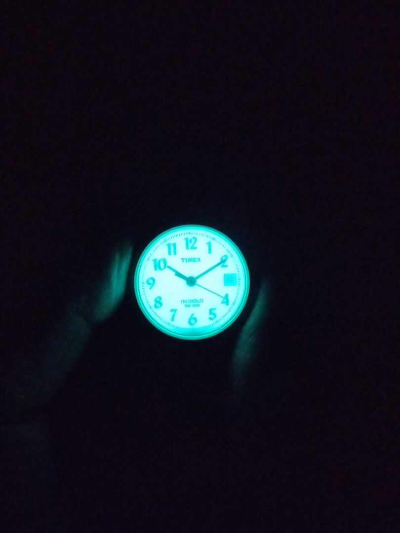 Timex night glow clearance watch