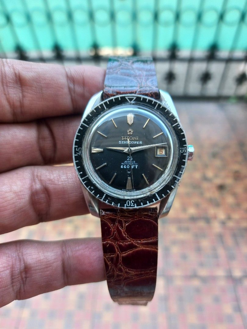 Titoni Seascoper Rotomatic Kapal Selam vintage seiko omega diver
