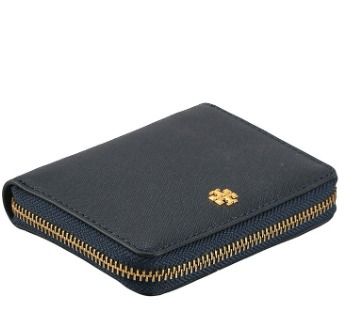 Tory Burch Emerson Medium Wallet Tory Navy - Organic Olivia