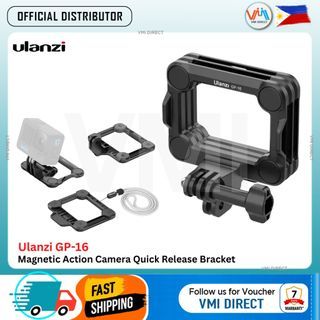 Ulanzi GP-16 3-in-1 Sports Camera Magnetic Quick Release Bracket Action Camera Mount for GoPro SJCam VMI Direct
