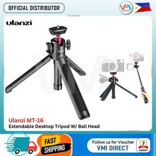 Ulanzi MT-16 Extendable Desktop Tripod W/ Ball Head for Travel Phone Action Camera Video Live Tiktok VMI Direct