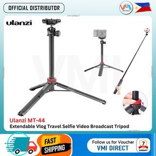 Ulanzi MT-44 Extendable Vlog Travel Selfie Video Tiktok Gopro Phone Action Camera Broadcast Tripod VMI Direct