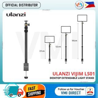 Ulanzi Vijim LS-01 Desktop Extendable Lamp Light Stand With Table Clamp for Photography Vlogging VMI Direct