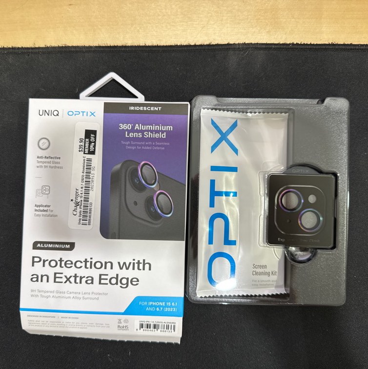 Optix Lens Protector for iPhone 15 Pro / DarkBlue