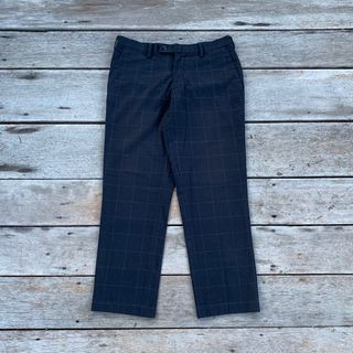 Uniqlo Heattech Slack Ankle Pants Checked