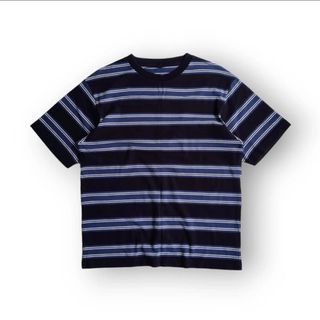 UNIQLO (L) Oversize Crewneck Stripes Short Sleeve