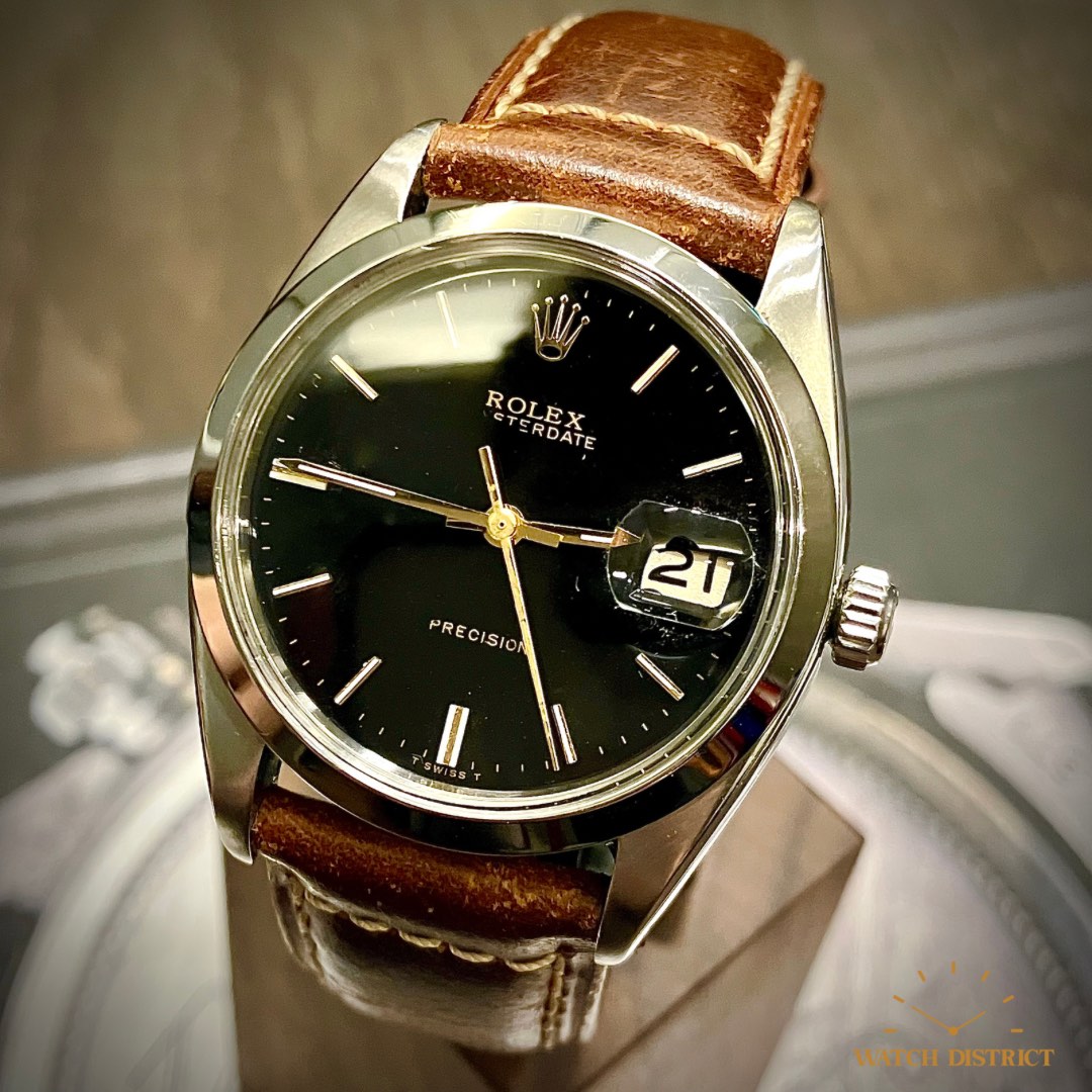 UNIQUE Rolex Oysterdate Precision 6694 Black Dial Luxury Watches