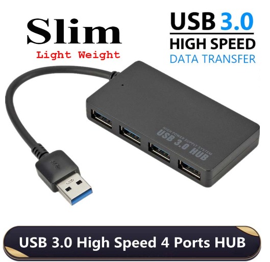 5 Port USB Hub for PS4 Slim Edition, USB 3.0/2.0 High Speed Adapter  Accessories Expansion Hub Connector Splitter Expander for PlayStation 4  Slim