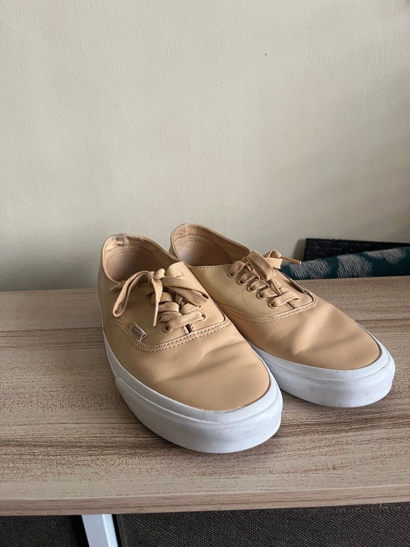 Vans authentic veggie deals tan on feet