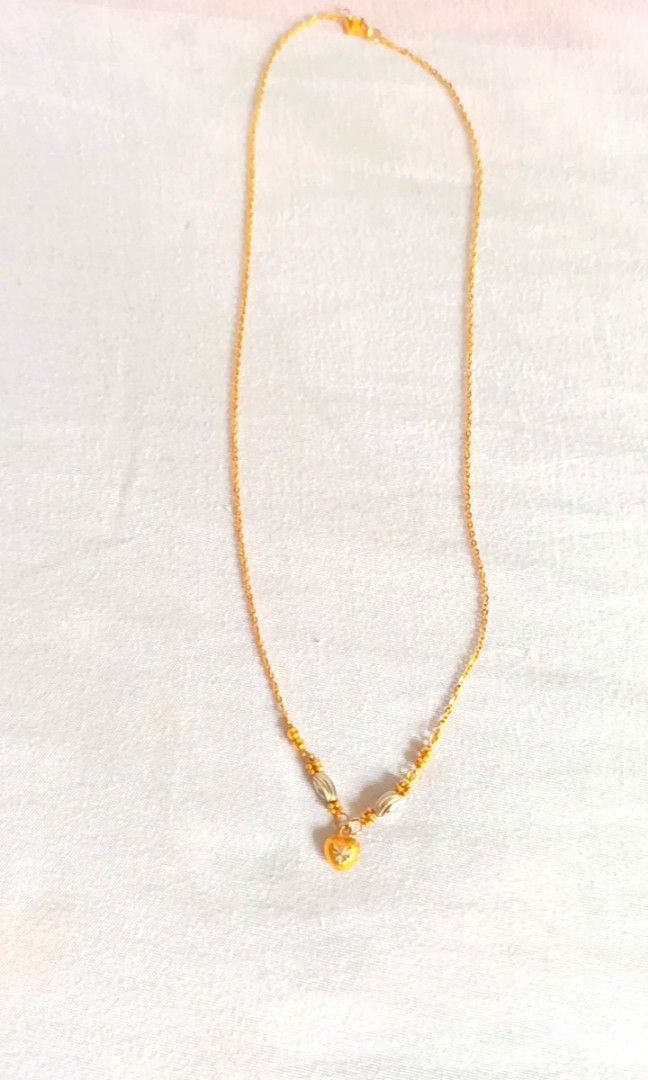 Very nice two tone 916 Gold Necklace 2.81gr