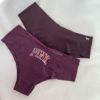 Victoria's Secret PINK Brown No Show Cheekster Smooth Panties