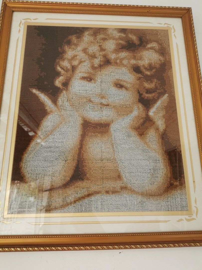 Vintage Angel Cross stich (Category: Wall Decor) located in Muntinlupa City. Submitted by blessed_ming.ph (Listing ID 1256130499, Image 3). Description: With frame Vintage angel Well taken caren 18.5 inches x 22inches Pick up Citihomes Molino 4 Bacoor 6k Collectors.