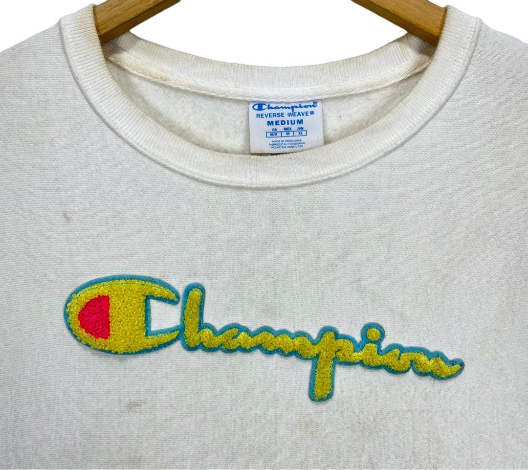 Vintage Champion Reverse Weave Embroidery Logo Pullover Jumper