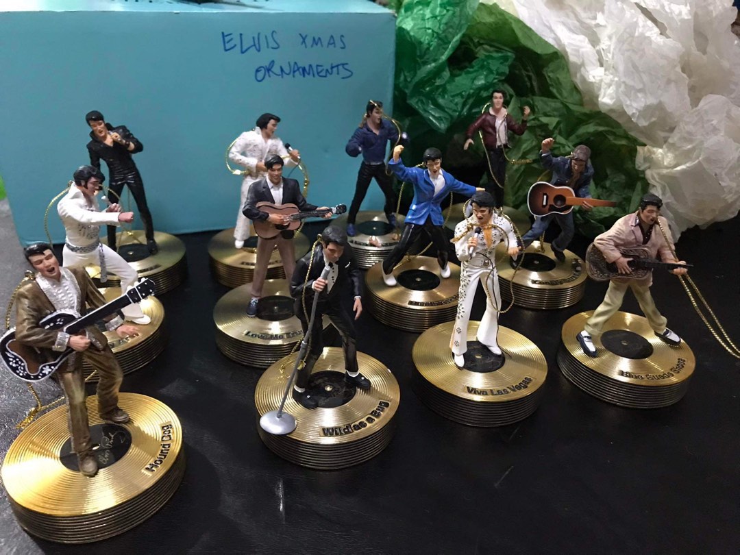 Vintage Elvis Presley Christmas Ornaments, Furniture & Home Living