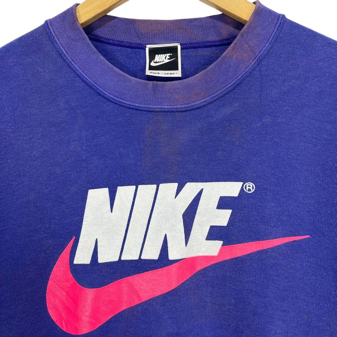 nike vintage sweater purple