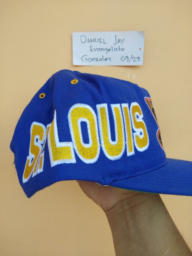 St. Louis Blues Vintage Snapback Sports Specialties Script Hat Wool NHL Cap