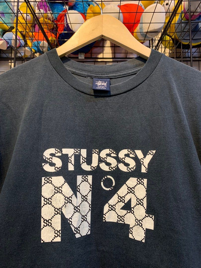 IHEREJACKSHOPo - Vintage Stussy N4 Monogram Size S ( 18/26