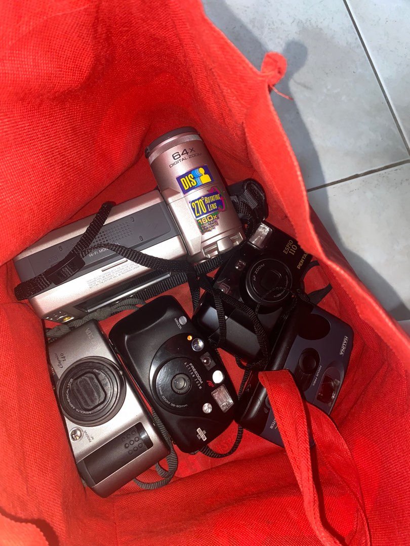 Vintage/Film Cameras as PACK, Photography, Cameras on Carousell