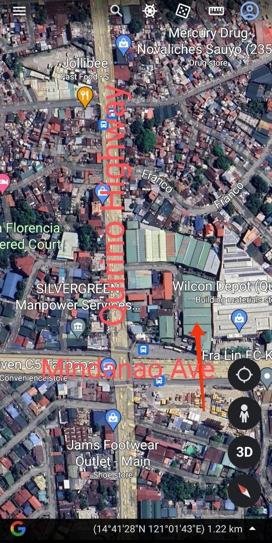 Warehouse For Rent Lease in Mindanao Avenue corner Quirino Highway