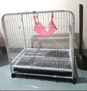 White pet cage