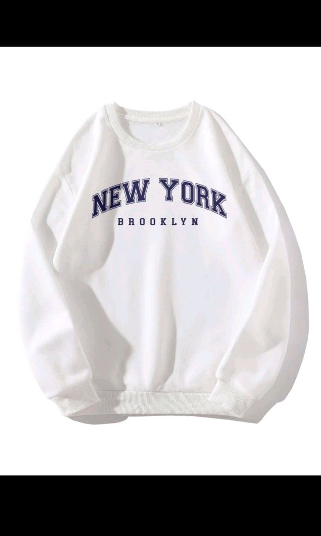 White hotsell graphic sweater