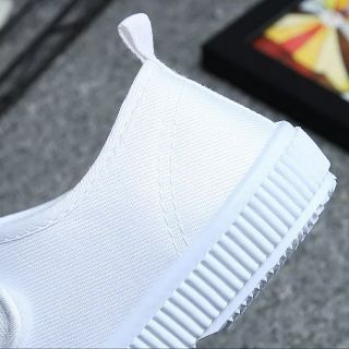 White canvas shoes kids top