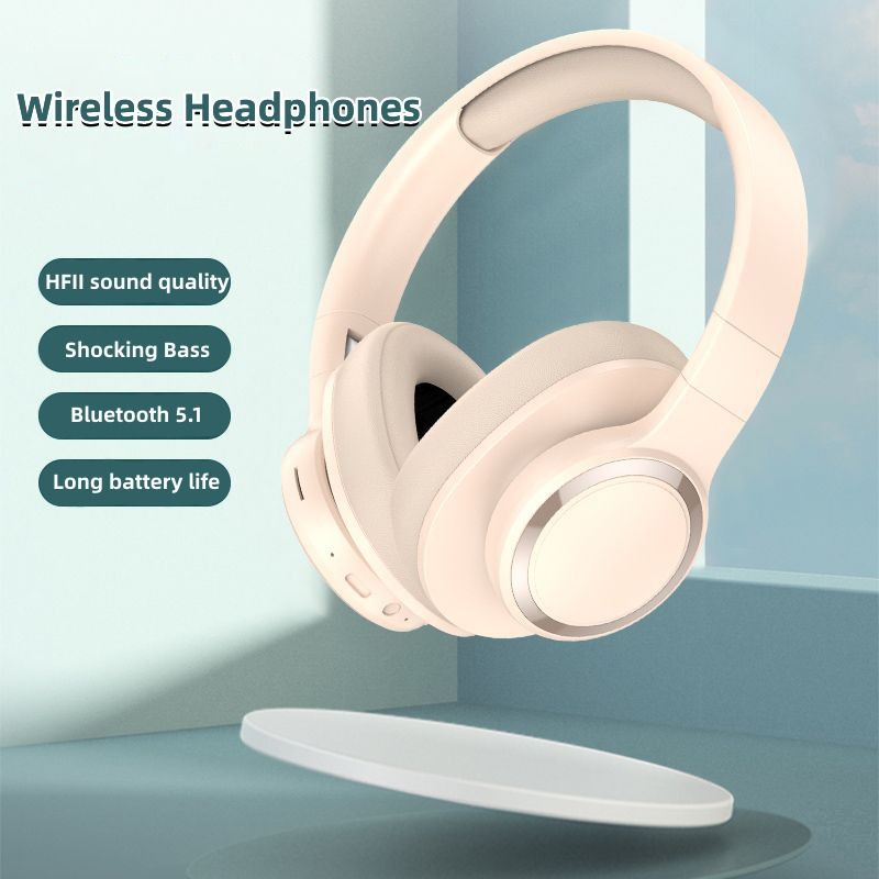 Wireless headphones heavy bass noise reduction bluetooth earphones