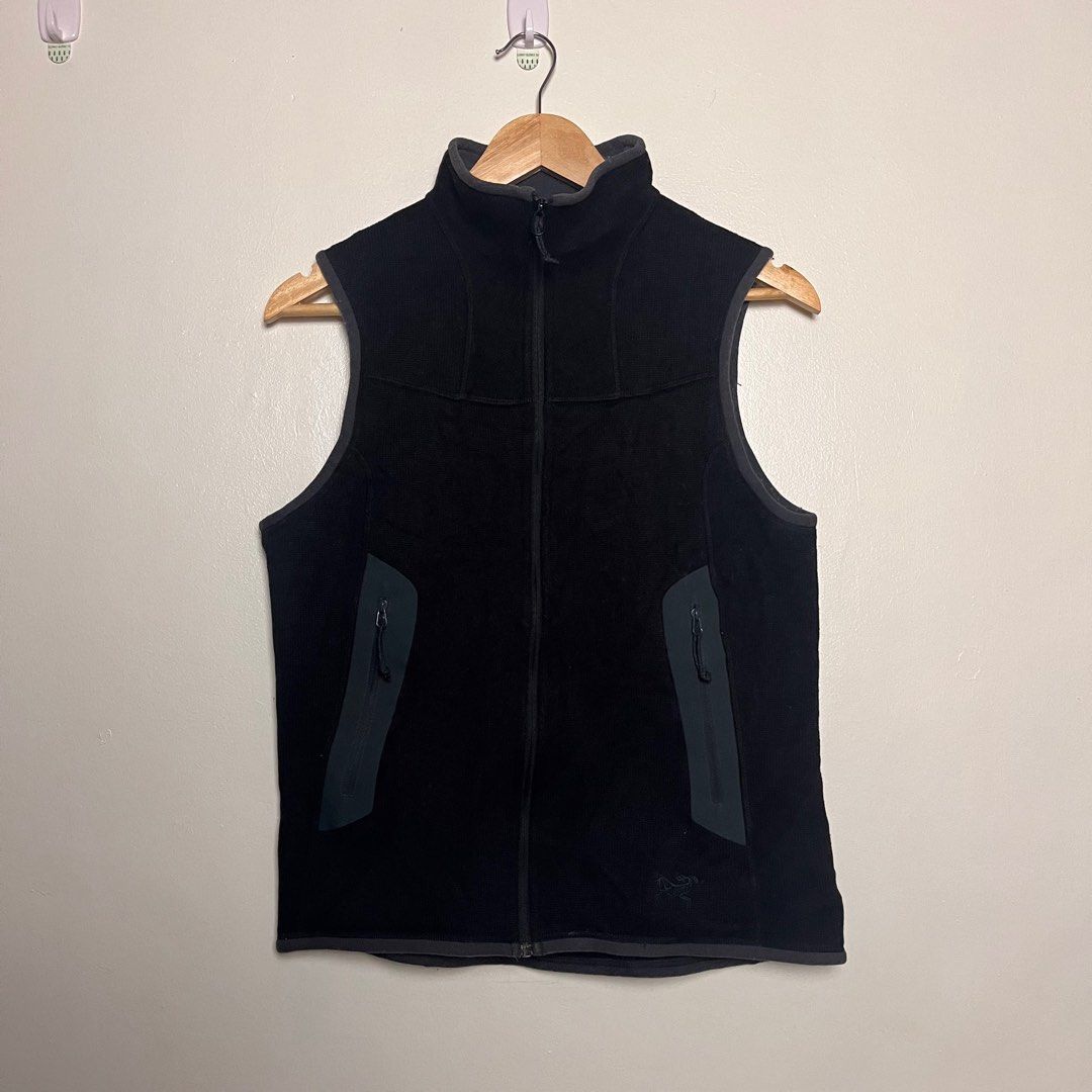 Women's Arcteryx Outdoor Full Zip Covert Fleece Vest sz S Black