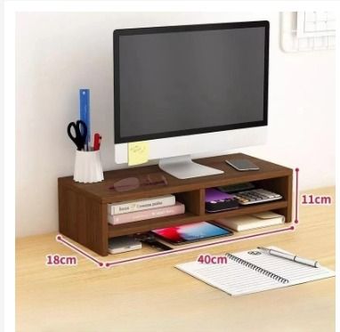 Wooden Laptop Riser Monitor Stand Riser Computer Stand Screen Increased ...
