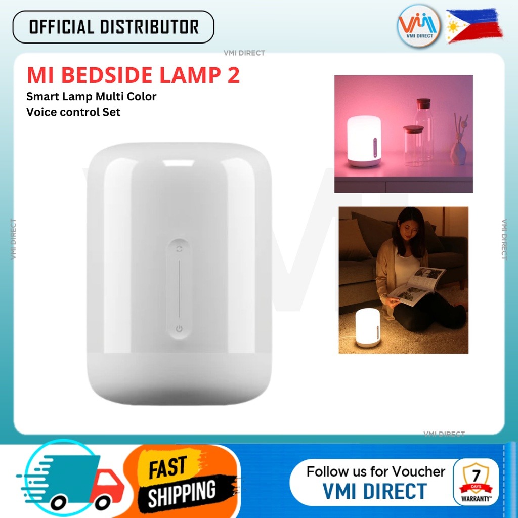 Xiaomi Mi Smart Bedside Lamp 2, Colorful Light, Table Lamp, Bluetooth WiFi  Touch APP Control Apple Home Kit 