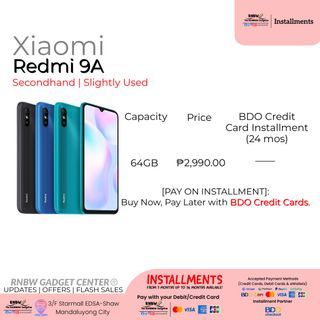 Xiaomi Redmi 9A (64GB) — SKU: 064-J26-0 | 064-J27-0