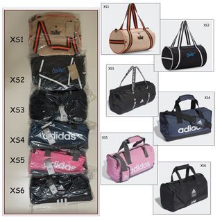 XS Size / X-Small / Extra Small / 13L - 14L /  Nike Heritage Retro Duffel Bag / Adidas ATHLTS Duffel / Essential Logo Duffel / Gym Bag / Yoga Bag / Training Bag / Unisex / Rush Orange / Black / Crew Navy Blue / Pink / Brand New with Tag & sealed