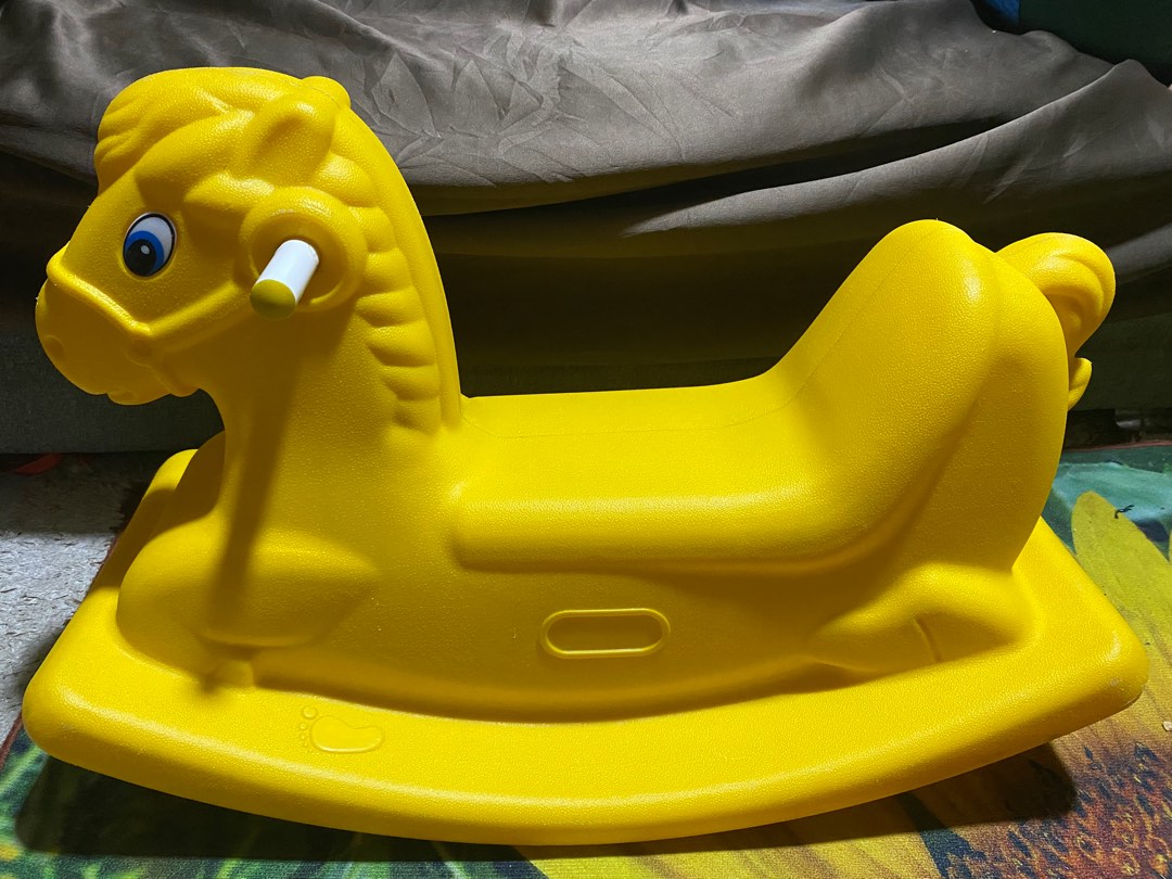 Yellow Rocking Horse Babies Kids Infant Playtime on Carousell
