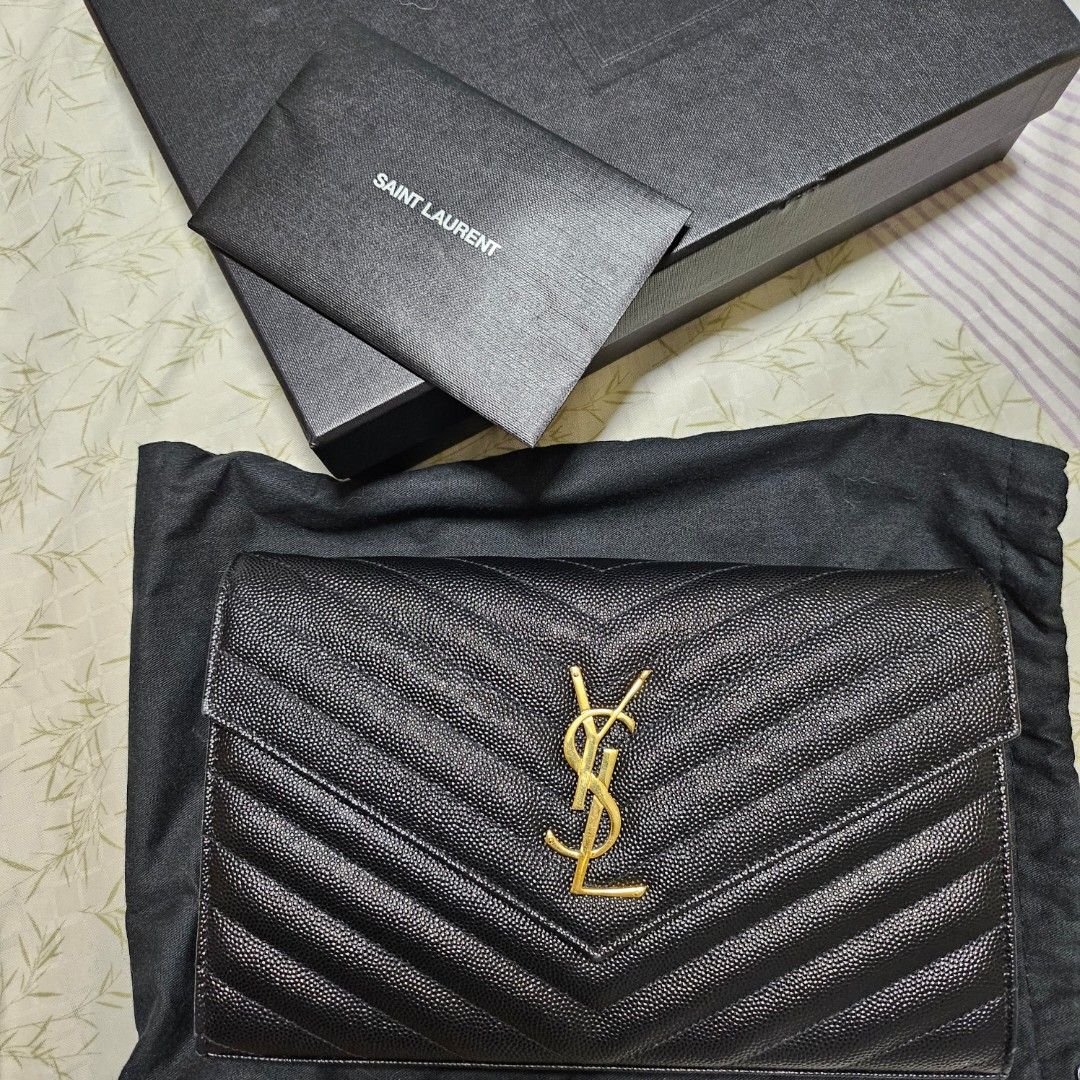 YSL Card Holder, Luxury, Bags & Wallets on Carousell