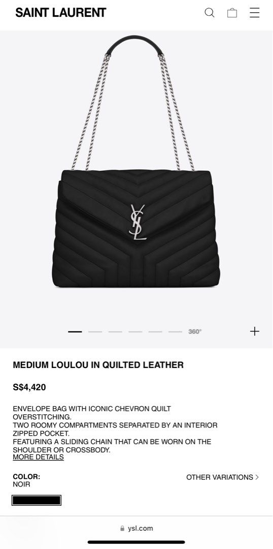 Loulou monogram ysl medium chain shoulder bag outlet