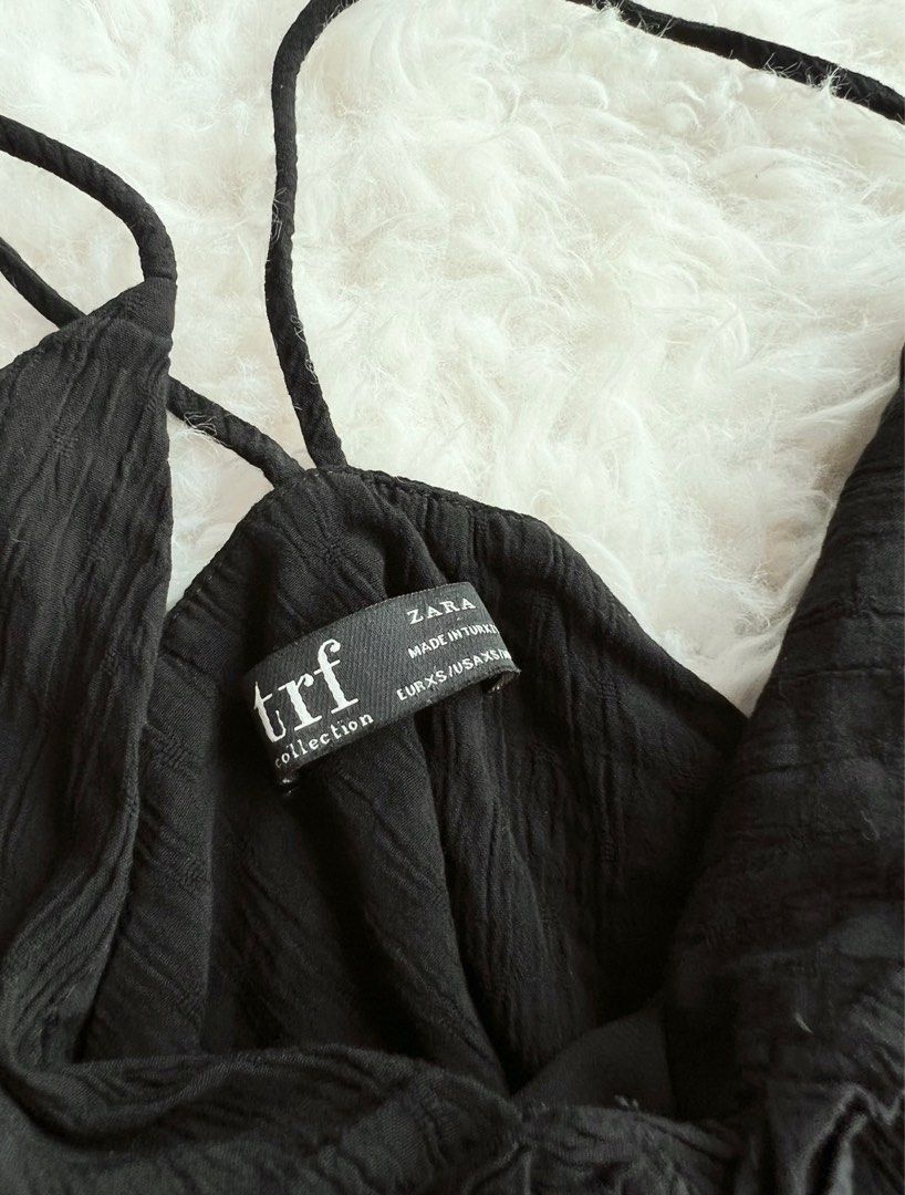 Zara black chiffon blouse top