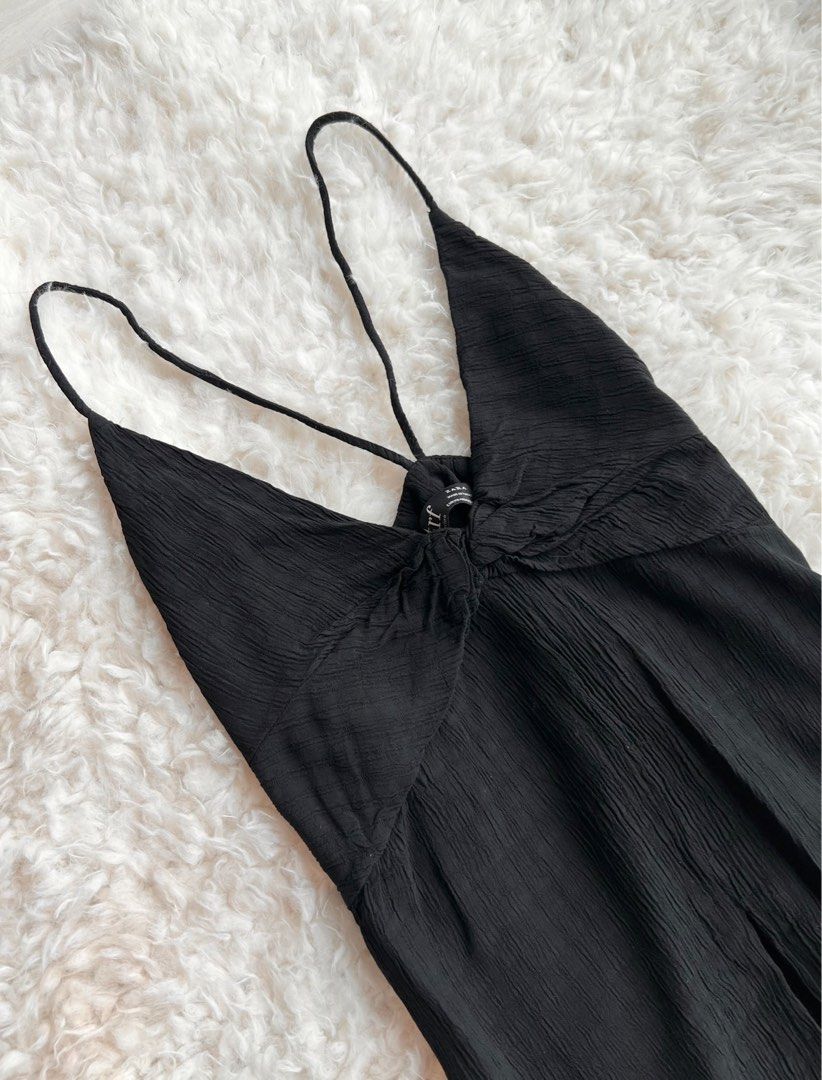 Zara black chiffon blouse top