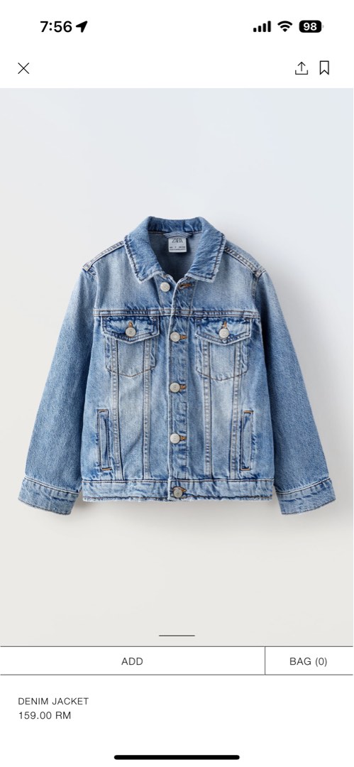Zara girls denim jacket sale