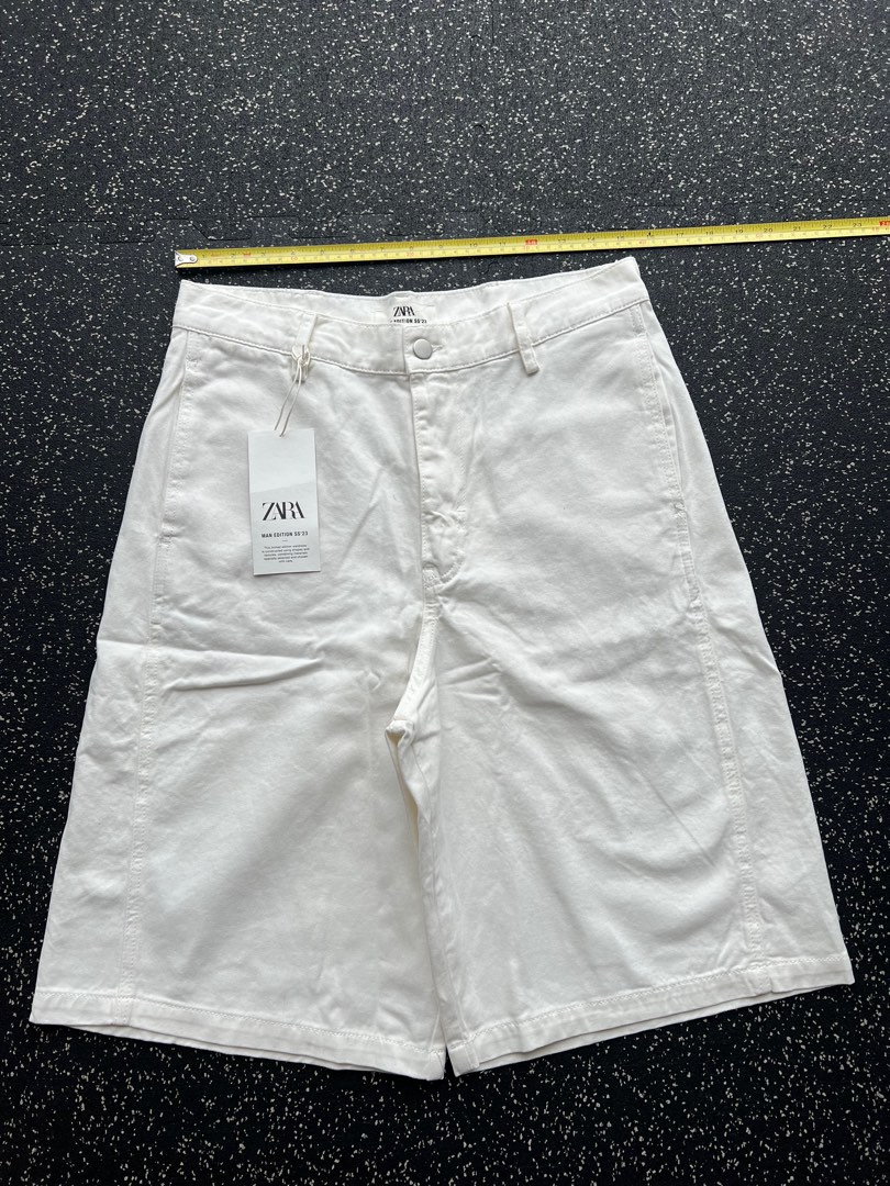 Zara white shorts shop mens