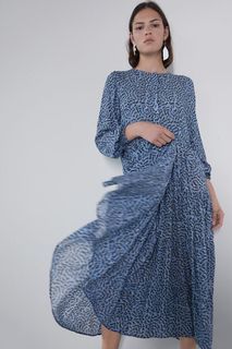 Zara Ruffle Dress Button Up