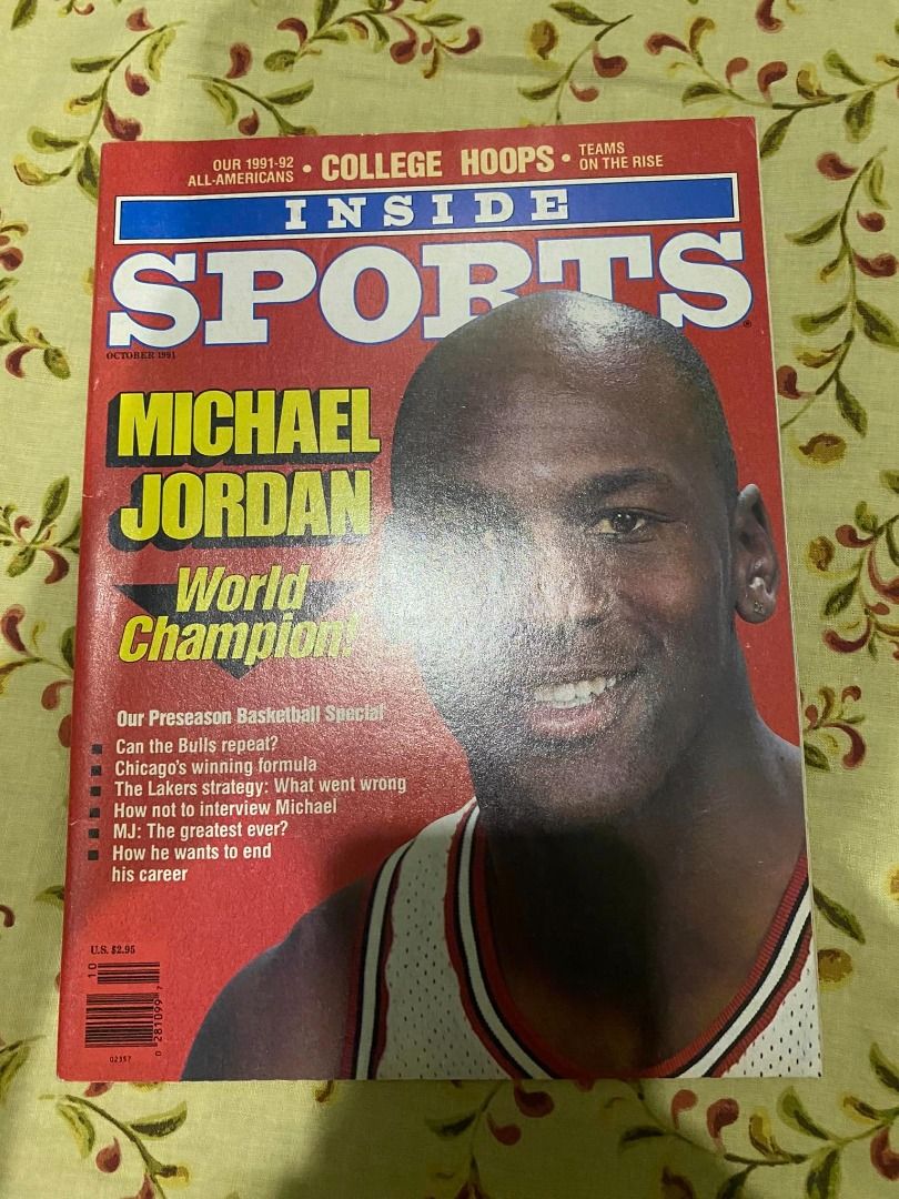 1991 Inside Sports Bulls MICHAEL JORDAN No Label NBA Preview WORLD ...