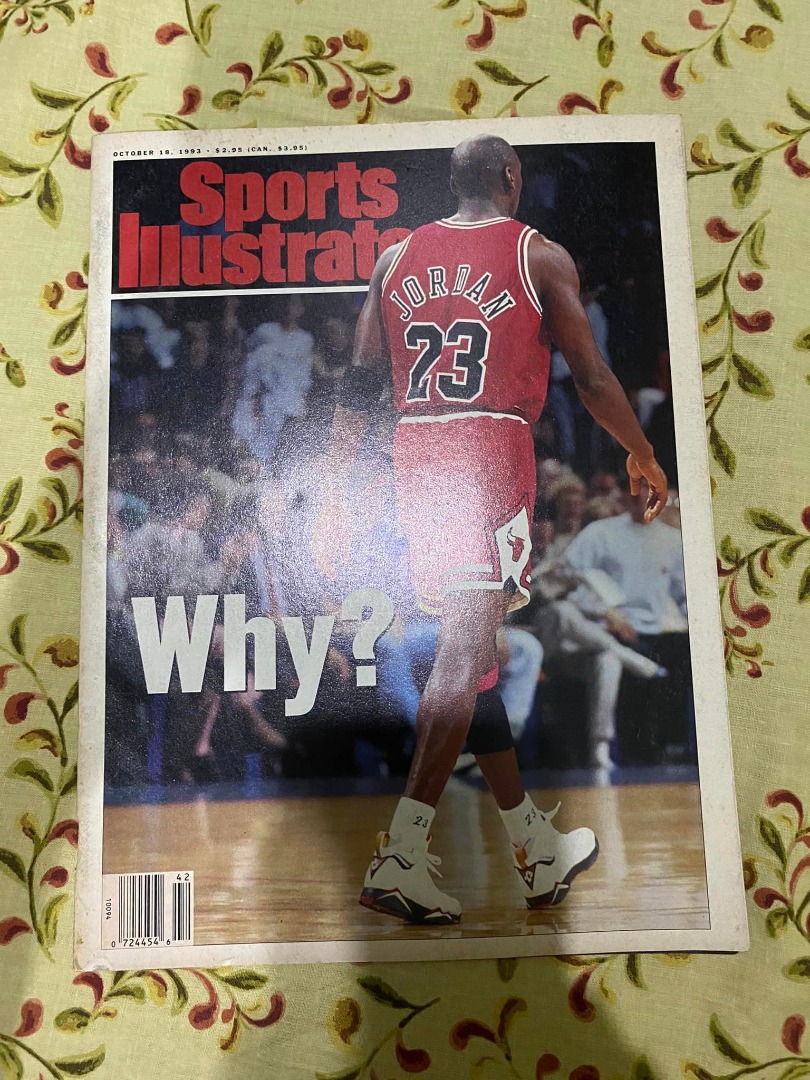 1993 Sports Illustrated Michael Jordan Retirement WHY ? Bulls Newsstand