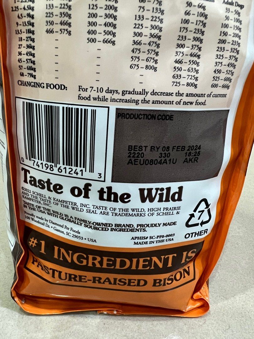 High prairie deals puppy food