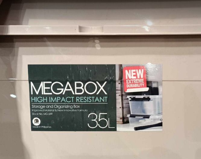 35L MEGABOX STORAGE BOX SET (Category: Storage Boxes & Baskets) located in Quezon City. Submitted by uno_store (Listing ID 1256311611, Image 2). Description: ‼️ ‼️ 🔥 MEGABOX - ALL OUT SALE 🔥 ‼️ ‼️ ‼️ ‼️ OPEN FOR BULK ORDERS‼️ ‼️ Retail/Dealer/Supplier/Wholesale B I G ✅ D I S C O U N T ✅ F O R ✅ B U L K ✅ O R D E R S 💯 % 💯 % 💯 % 💯 % 💯 % 💯 % ✅ 35L Megabox Storage Boxes Set Beige P 695/ 2 boxes -set ✅ Dimension: Model: MG-689 Measurements: L