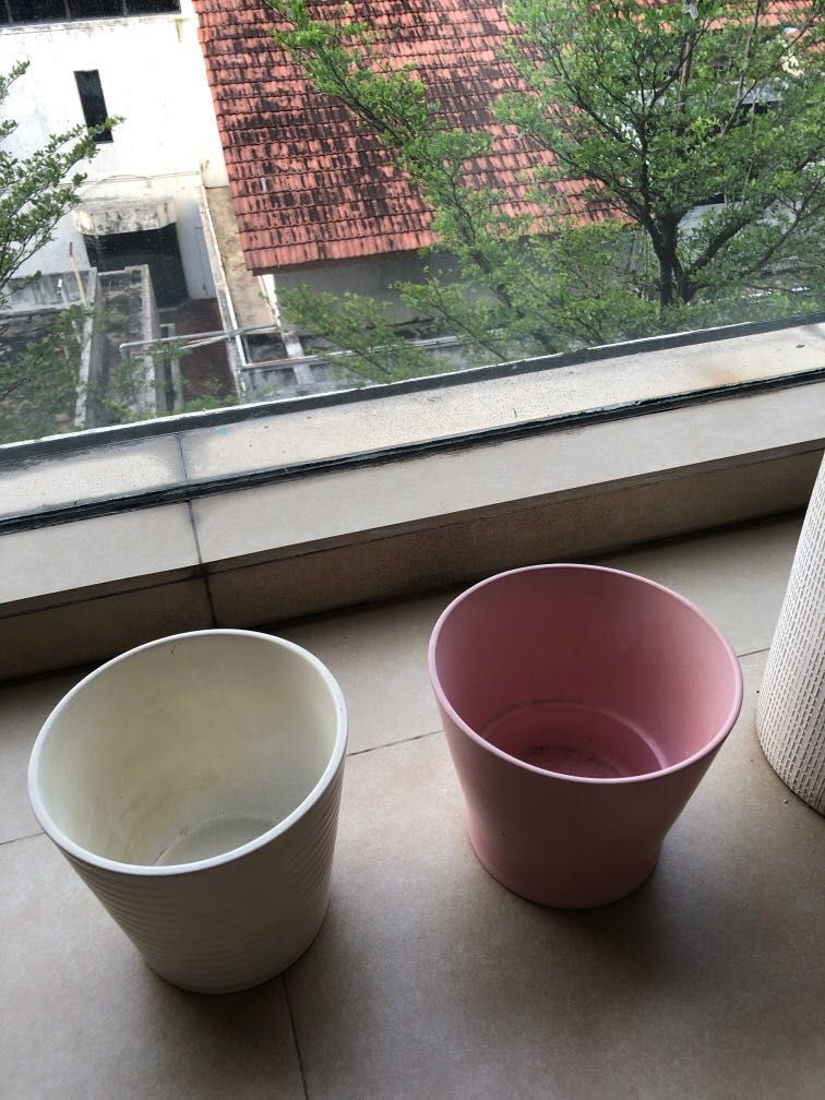 IKEA Karens Vase + 2 pots, Furniture & Home Living, Gardening, Pots