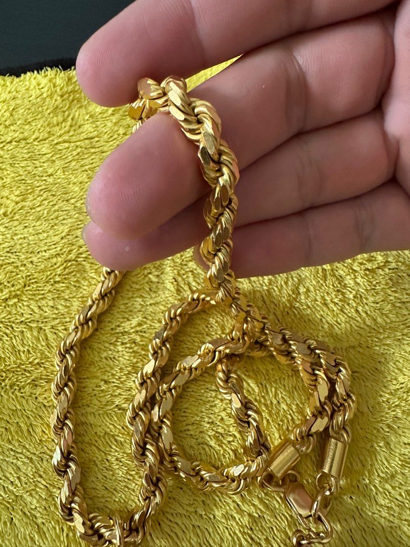 Mens 916 gold chain clearance