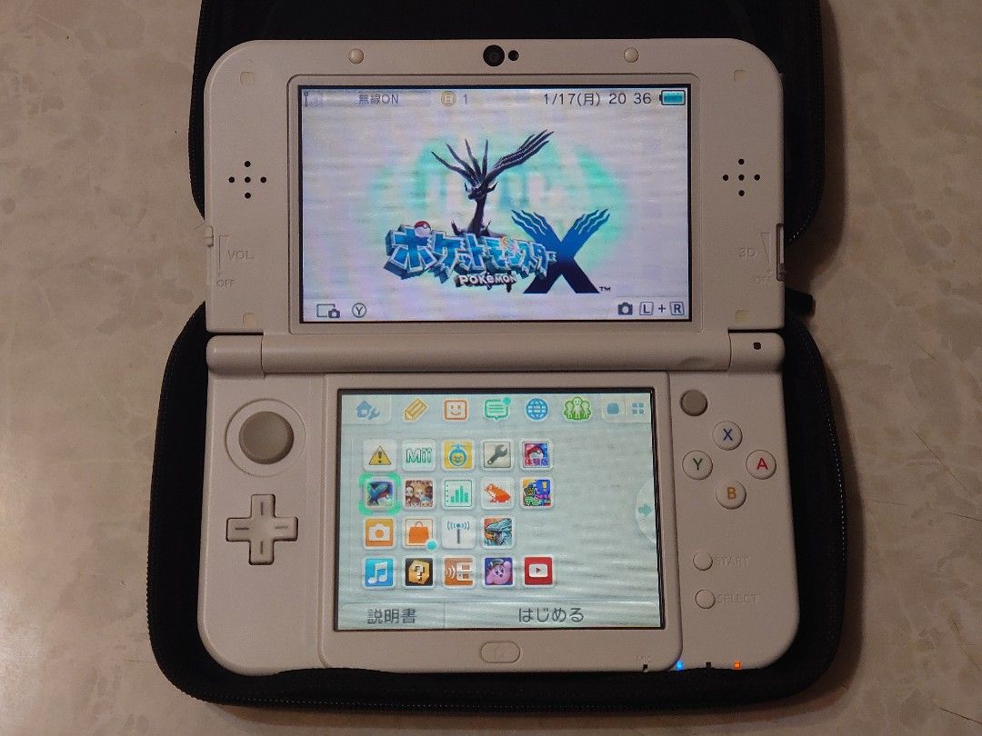 任天堂3DS主機new 3dsll new3dsll 白色金屬白日版主機上屏幕是TN屏幕 